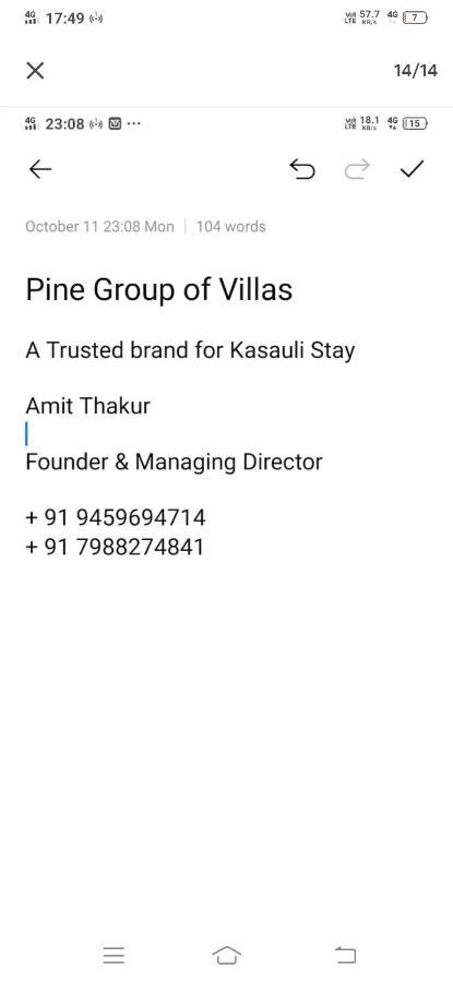 Himalyan Hills I Serviced Apt I Nature I Chef I Kasauli By Exotic Stays Buitenkant foto